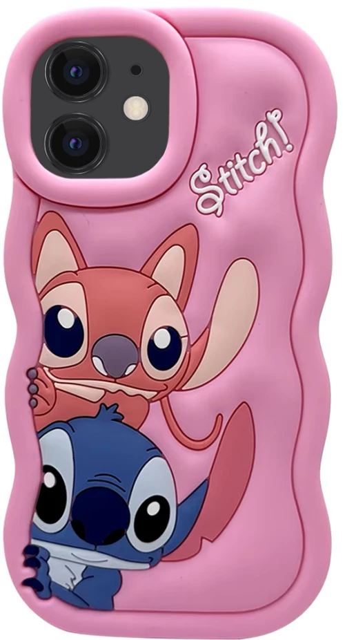 3D SOFT SHOCKPROOF Phone Case Ohana θήκη για iPhone 11 pink