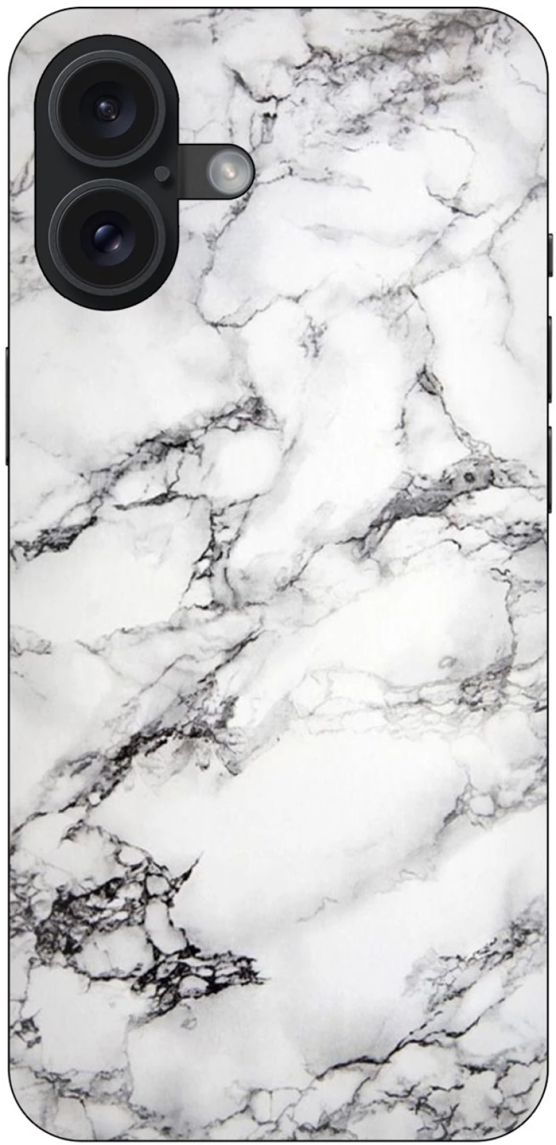 Marble White Θήκη για iPhone 16 Plus