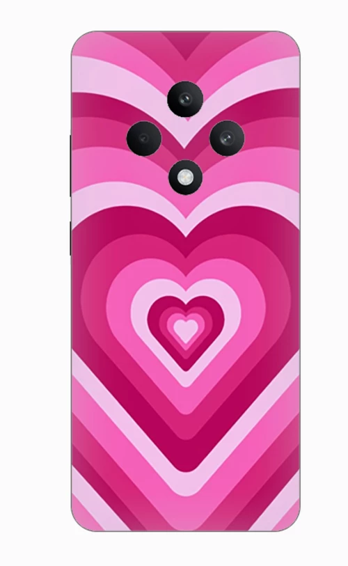 Pink Hearts Silicone Case θήκη για OPPO Reno 12F 5G