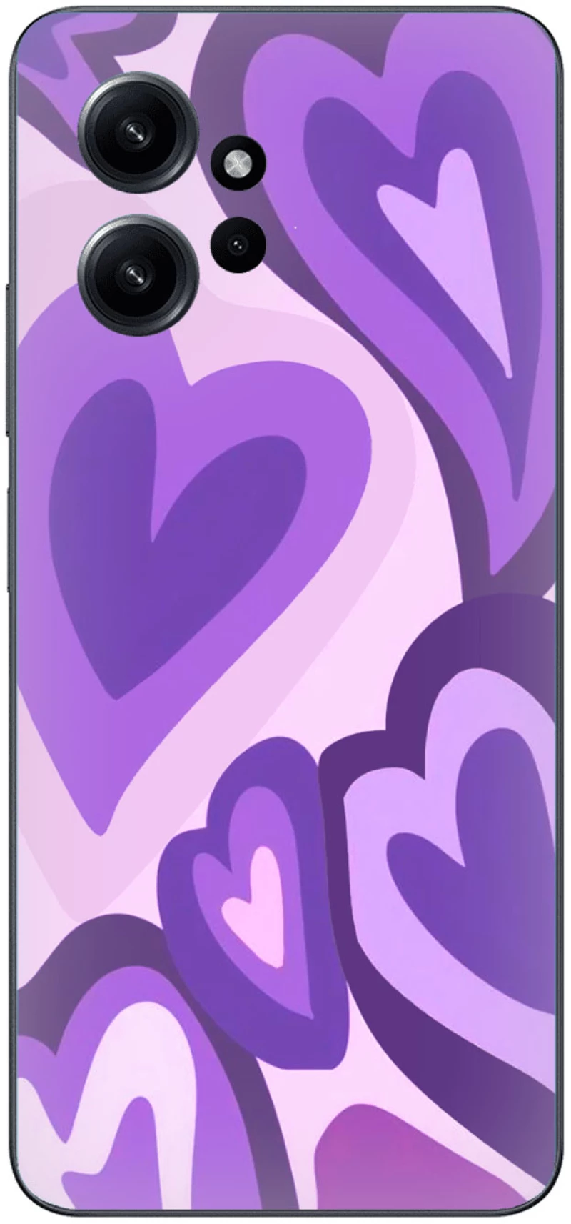 Purple Hearts Θήκη για Xiaomi Redmi Note 12 4G
