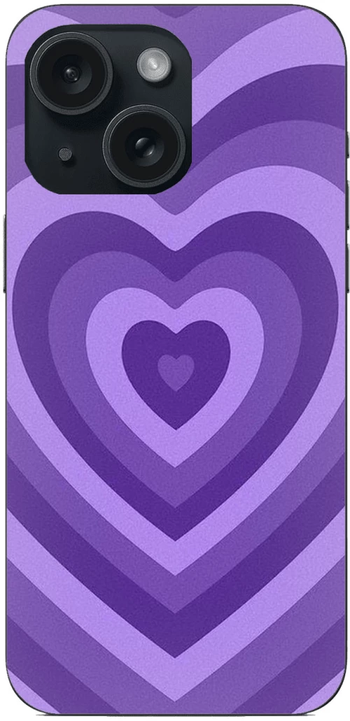 Purple Hearts Case Θήκη για iPhone 15 Plus