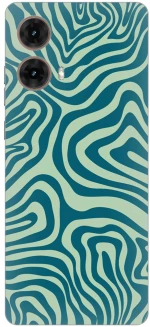 Green Lines Silicone Case Θήκη για Motorola Moto G85 5G