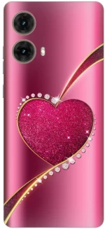 Shining Heart Silicone Case Θήκη για Motorola Moto G85 5G