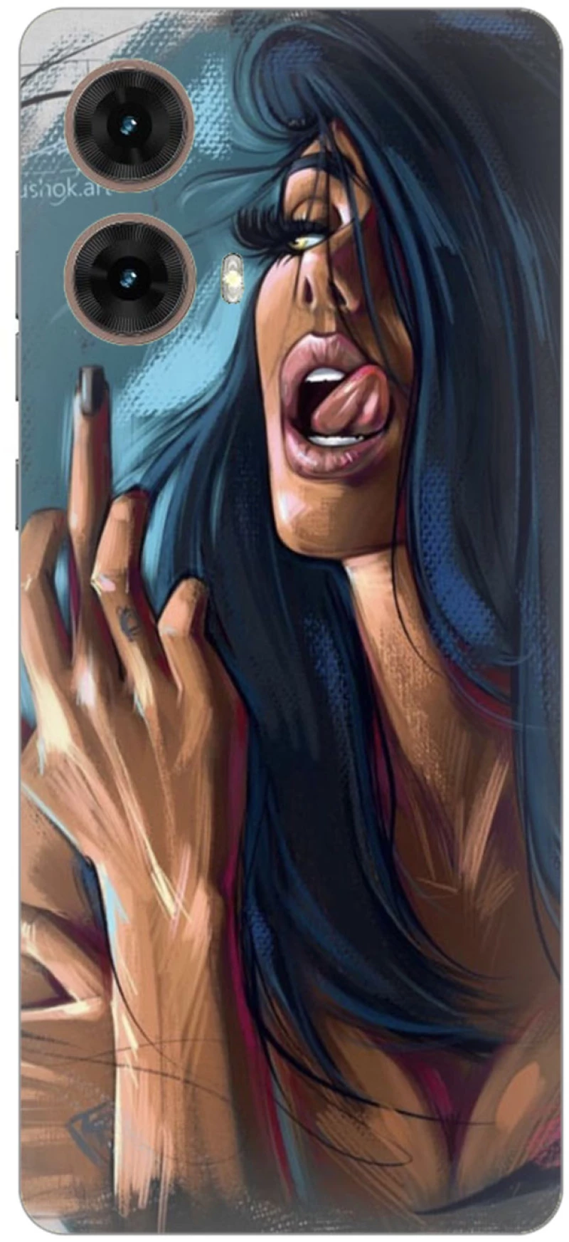 Woman Silicone Case Θήκη για Motorola Moto G85 5G