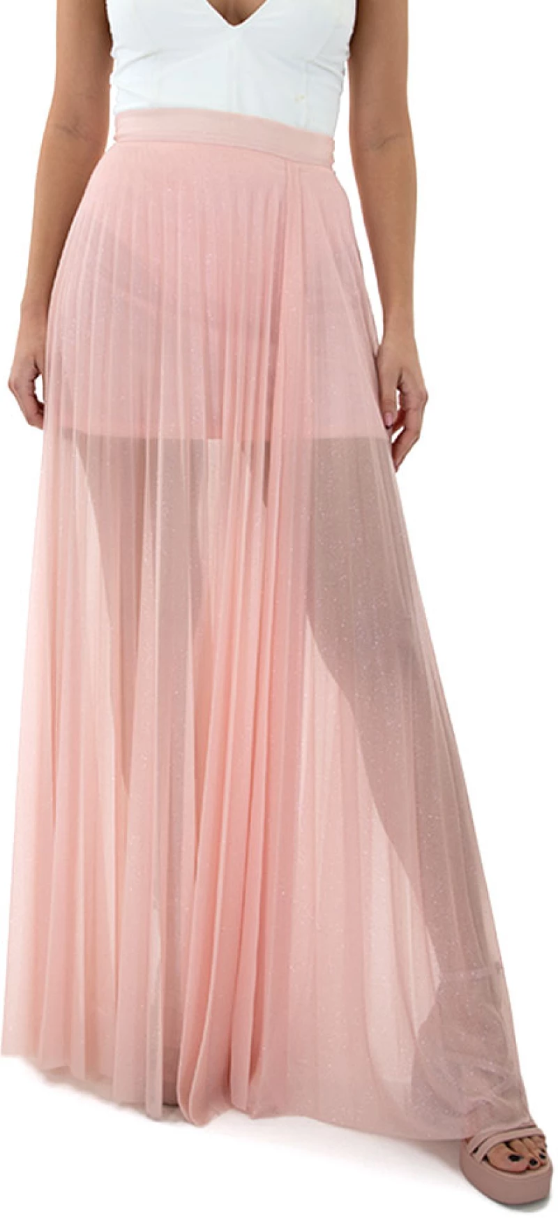 C.MANOLO SKIRT WOMEN MANOLO ΡΟΖ (FL20955)