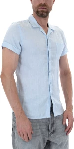 DSTREZZED LINEN SHIRT MEN DSTREZZED ΣΙΕΛ (311300-646)