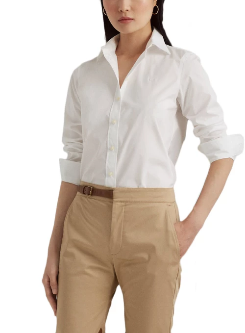 RALPH LAUREN JAMELKO SHIRT WOMEN LAUREN RALPH LAUREN ΛΕΥΚΟ (200684553001-100)