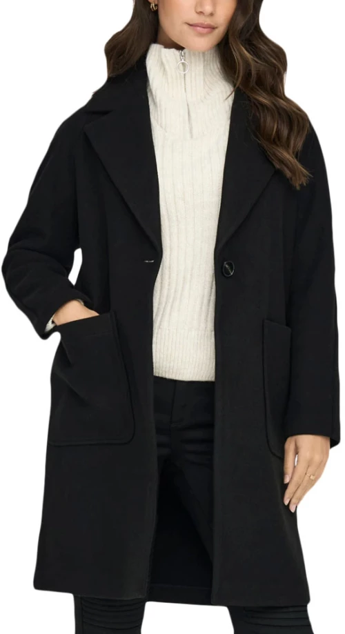 ONLY ONLNEWVICTORIA LIFE COAT WOMEN ONLY ΜΑΥΡΟ (15285883-BLACK)