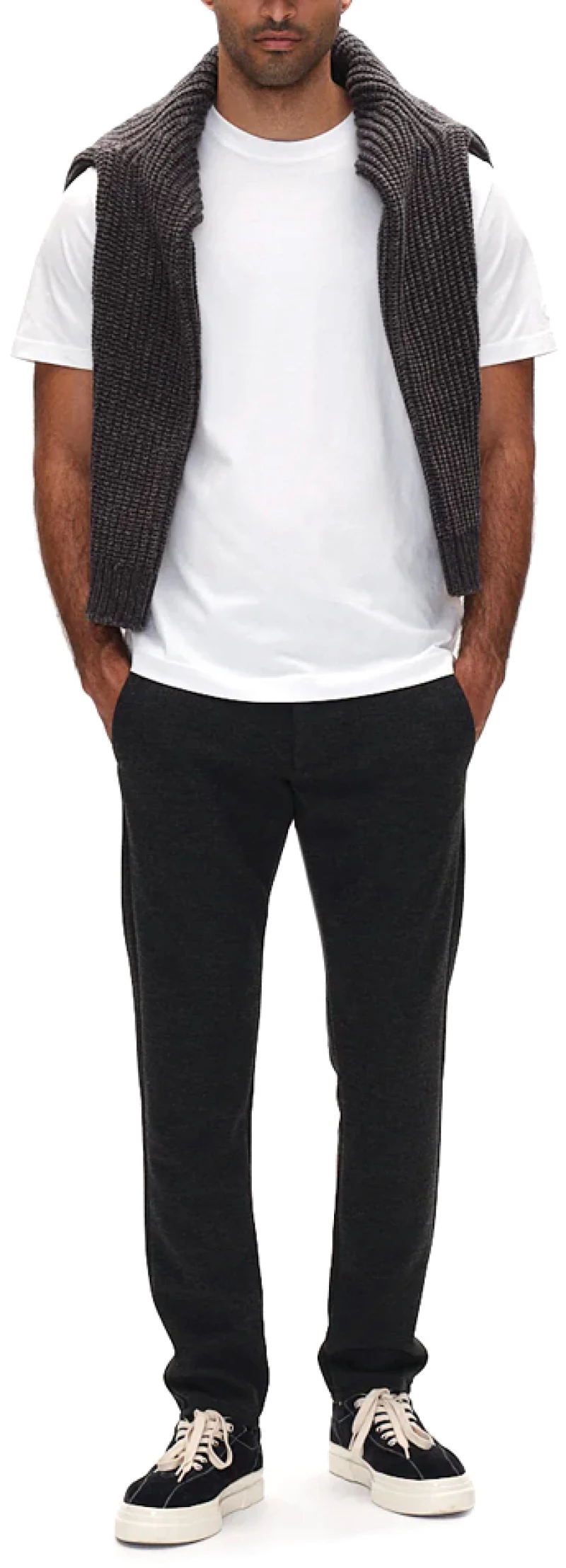 GABBA PAUL REGULAR SLIM FIT PANTS MEN GABBA ΓΚΡΙ (11102-9004)