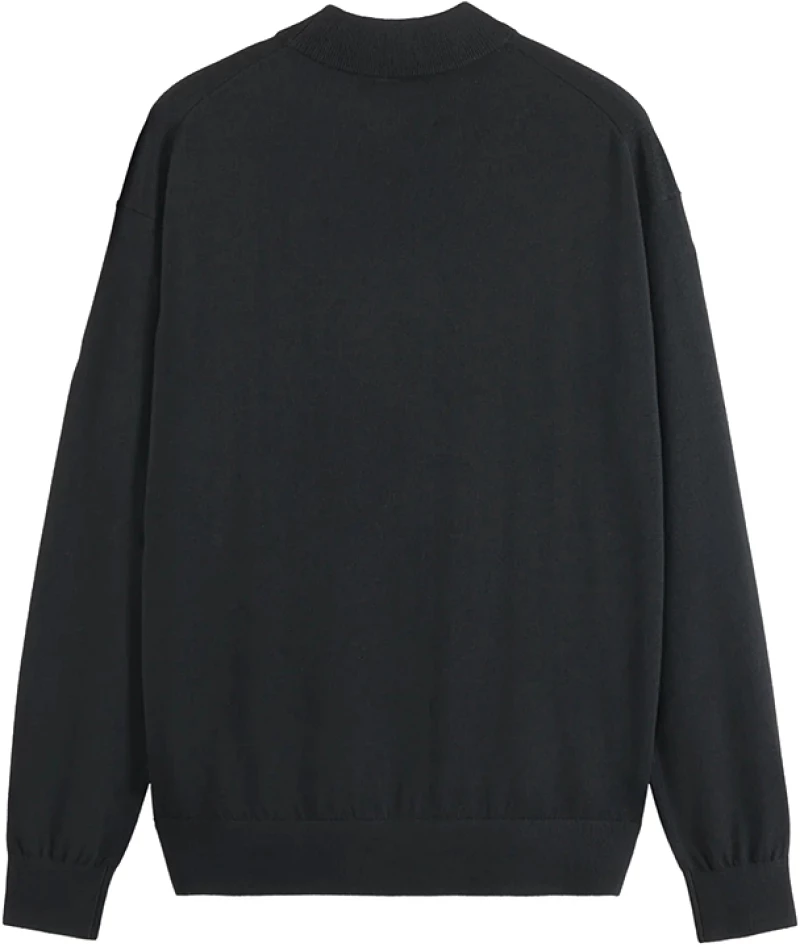 SCOTCH n SODA CORE DROPPED SHOULDER MOCK NECK PULLOVER MEN SCOTCH & SODA ΜΑΥΡΟ (179184-0008)