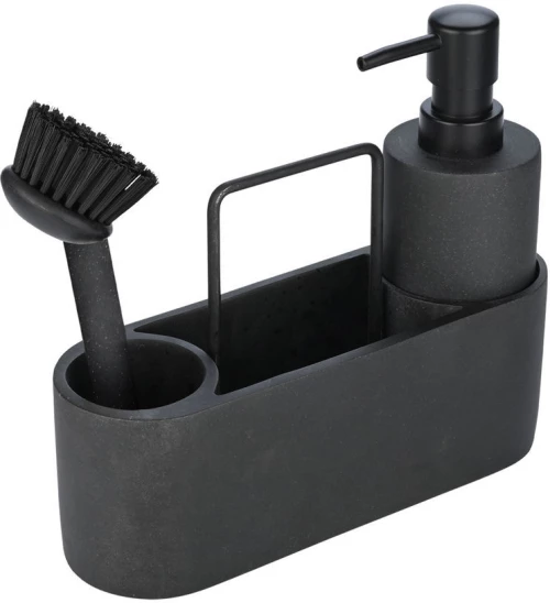 Estia 01-23553 Dispenser Πλαστικό με Θήκη για Σφουγγάρι Μαύρο
