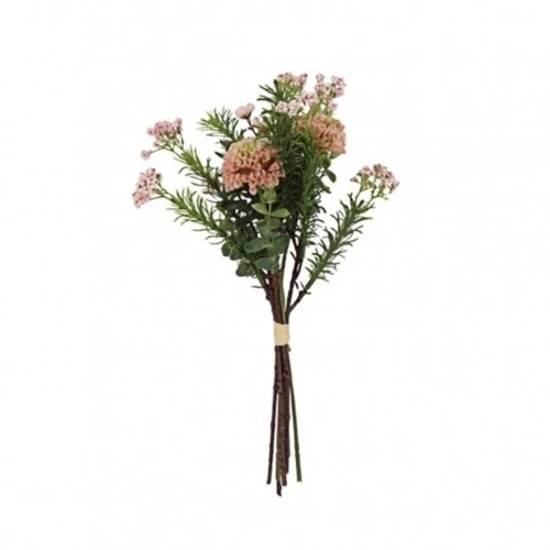 Ντάλιες μπουκέτο ροζ Η33cm