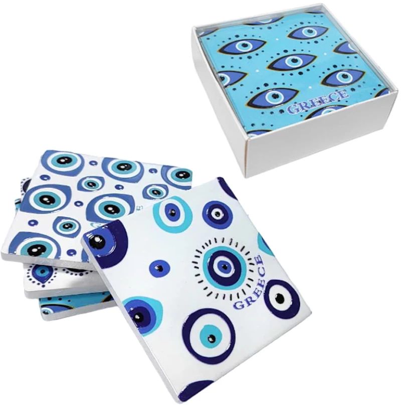 Σετ σουβέρ Greece 4τμχ - Coaster set 4pcs