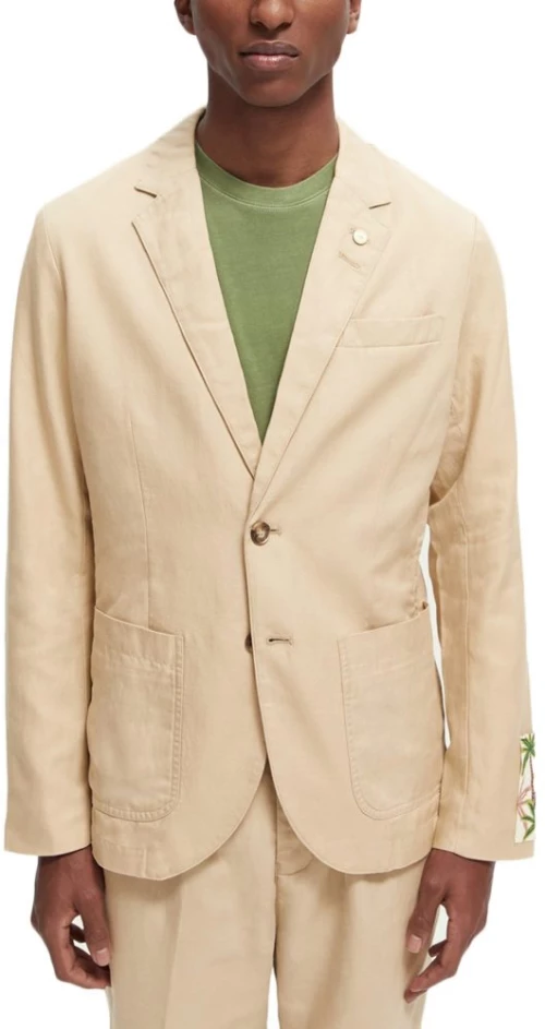 SCOTCH n SODA UNCONSTRUCTED SINGLE BREASTED BLAZER MEN SCOTCH & SODA ΜΠΕΖ (165916-0137)