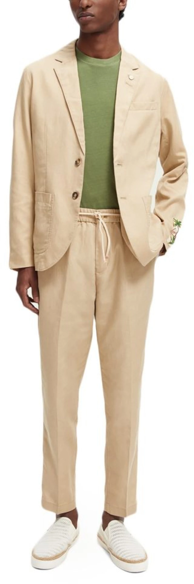 SCOTCH n SODA UNCONSTRUCTED SINGLE BREASTED BLAZER MEN SCOTCH & SODA ΜΠΕΖ (165916-0137)