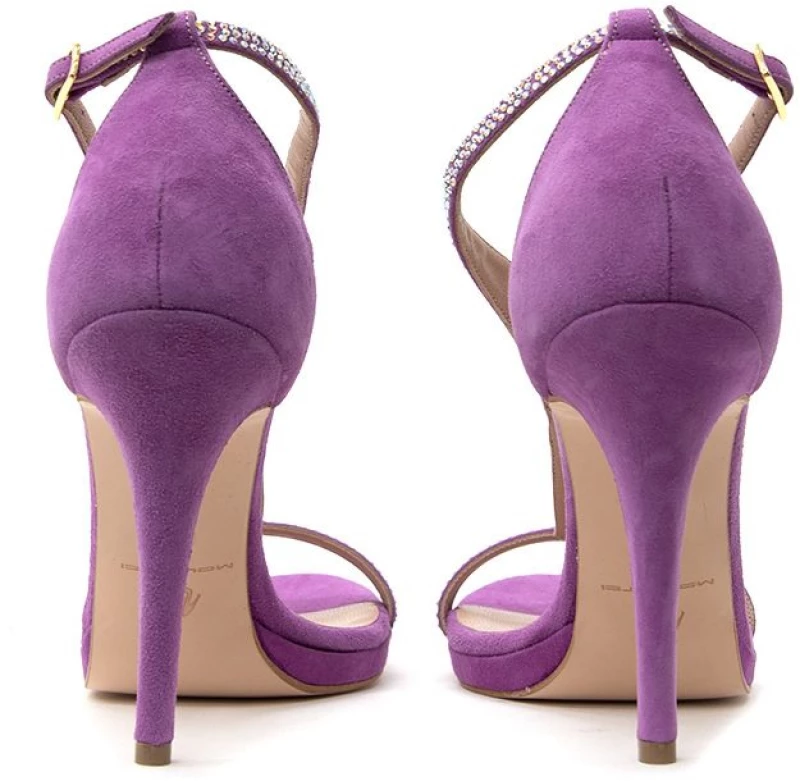 MOURTZI SUEDE HIGH HEEL SANDALS WOMEN MOURTZI ΜΩΒ (MRTZ-10/1008B86-S)