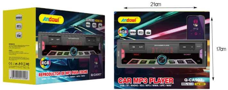 Andowl MP3 player αυτοκινήτου Q-CA907 - Car MP3 player