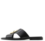 KOTRIS LEATHER FLAT SANDALS WOMEN KOTRIS ΜΑΥΡΟ (KTRS-04-580-Δ-BLACK-L)