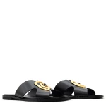 KOTRIS LEATHER FLAT SANDALS WOMEN KOTRIS ΜΑΥΡΟ (KTRS-04-580-Δ-BLACK-L)