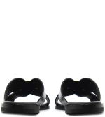 KOTRIS LEATHER FLAT SANDALS WOMEN KOTRIS ΜΑΥΡΟ (KTRS-04-580-Δ-BLACK-L)