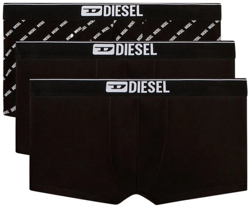 DIESEL DAMIEN 3 PACK TRUNK BOXER MEN DIESEL ΛΕΥΚΟ- ΜΑΥΡΟ (A17752-0LHBI-E3784)