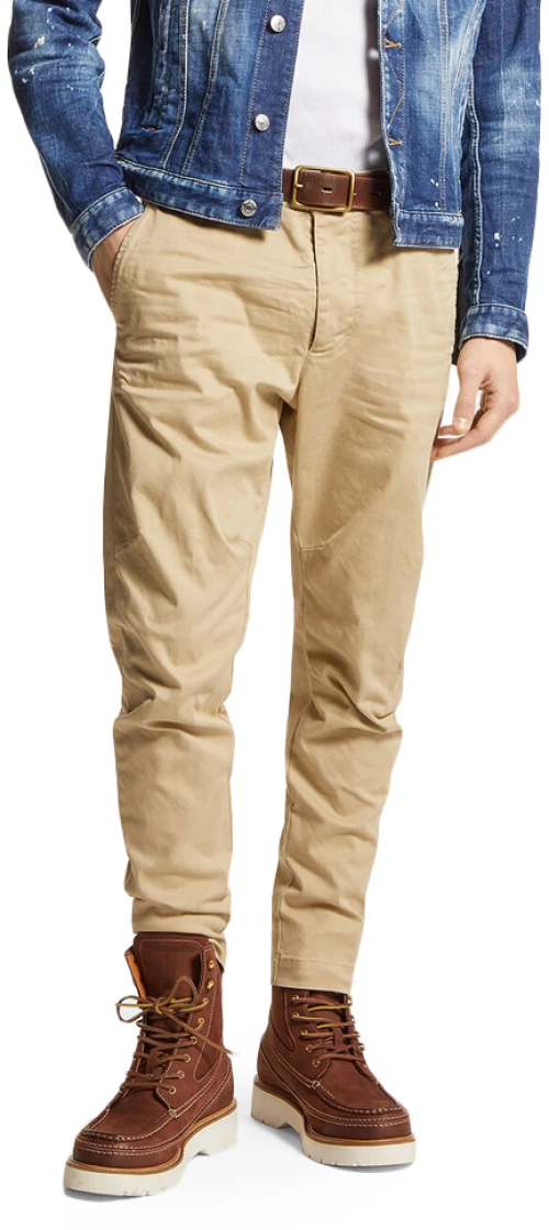 DSQUARED2 SEXY SLIM FIT CHINO PANTS MEN DSQUARED2 ΜΠΕΖ (S74KB0819-S39021-111)