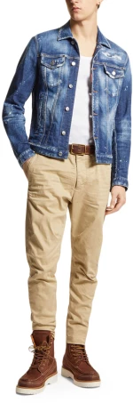 DSQUARED2 SEXY SLIM FIT CHINO PANTS MEN DSQUARED2 ΜΠΕΖ (S74KB0819-S39021-111)