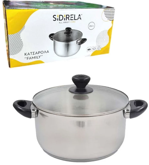 Sidirela Κατσαρολα Family 26cm E-3993 - Casserole Family