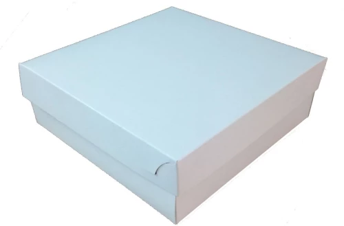 Κουτί τούρτας λευκό ζαχαροπλαστείου (40x55x12)
