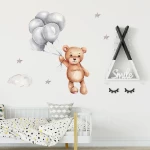 Αυτοκόλλητα Τοίχου Sipo - Teddy Bear with Balloons