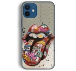 Rolling Stones  Silicone case Θήκη για iPhone 11 multicolour