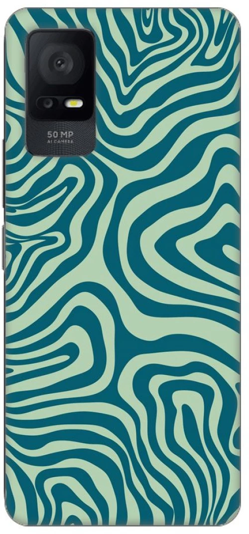 GREEN LINES  Silicone Case Θήκη για TCL 408