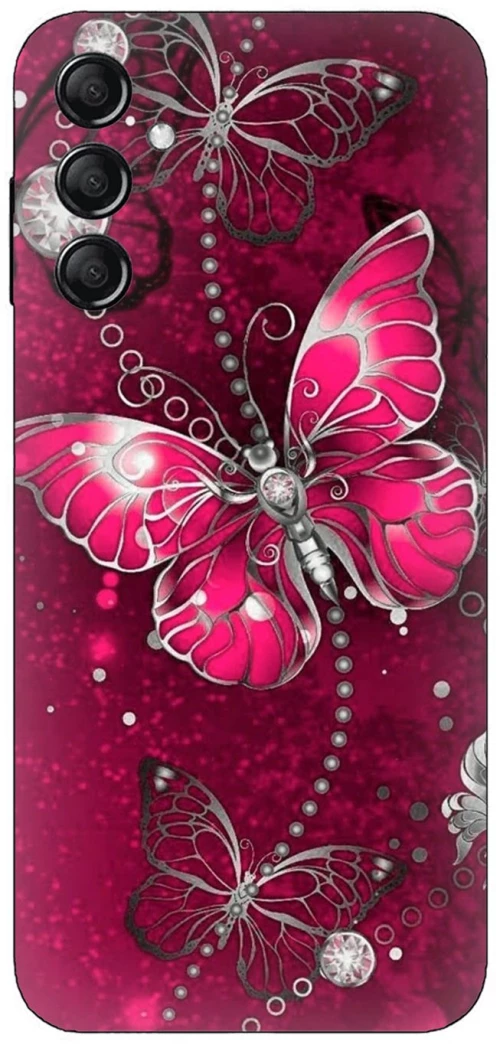 Butterfly Fuchsia Case θήκη για Samsung Galaxy S25+ Plus 5G