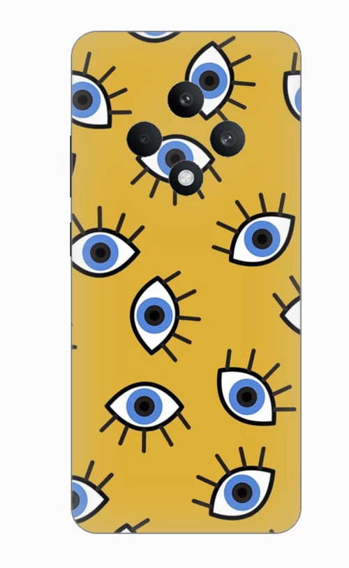Eyes in Yellow  Silicone Case θήκη για OPPO Reno 12F 5G