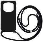 Cord Silicone back cover θηκη με κορδόνι για Xiaomi Note 14 Pro 5G black
