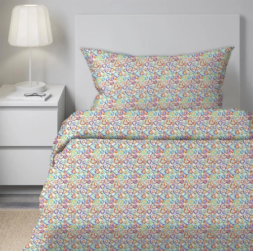 Σετ Σεντόνια Μονά Φανέλα Εμπριμέ Ιταλίας 100% Βαμβάκι 165x265εκ 4734 Viopros