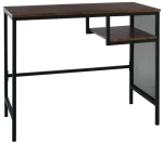 Γραφείο Μέταλλο Βαφή Ανθρακί - Antique Brown Woodwell 90x45x75υψ 21316 ΕΟ431
