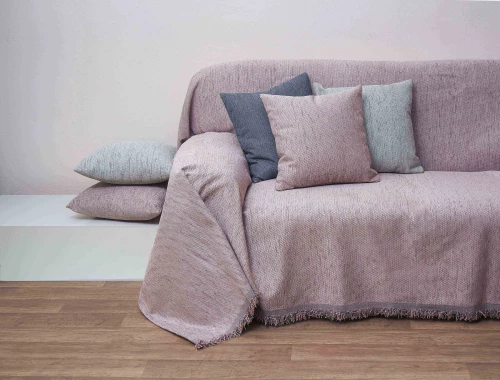 Ριχτάρι Διθέσιο Μονόχρωμο Σενίλ 180x240εκ 2100 Σάπιο Μήλο Viopros