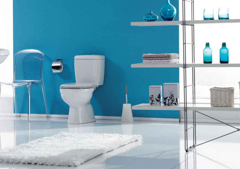 Λεκάνη Δαπέδου με καζανάκι και Μπιντέ Cerastyle LILA 028300 Κατωστόμια