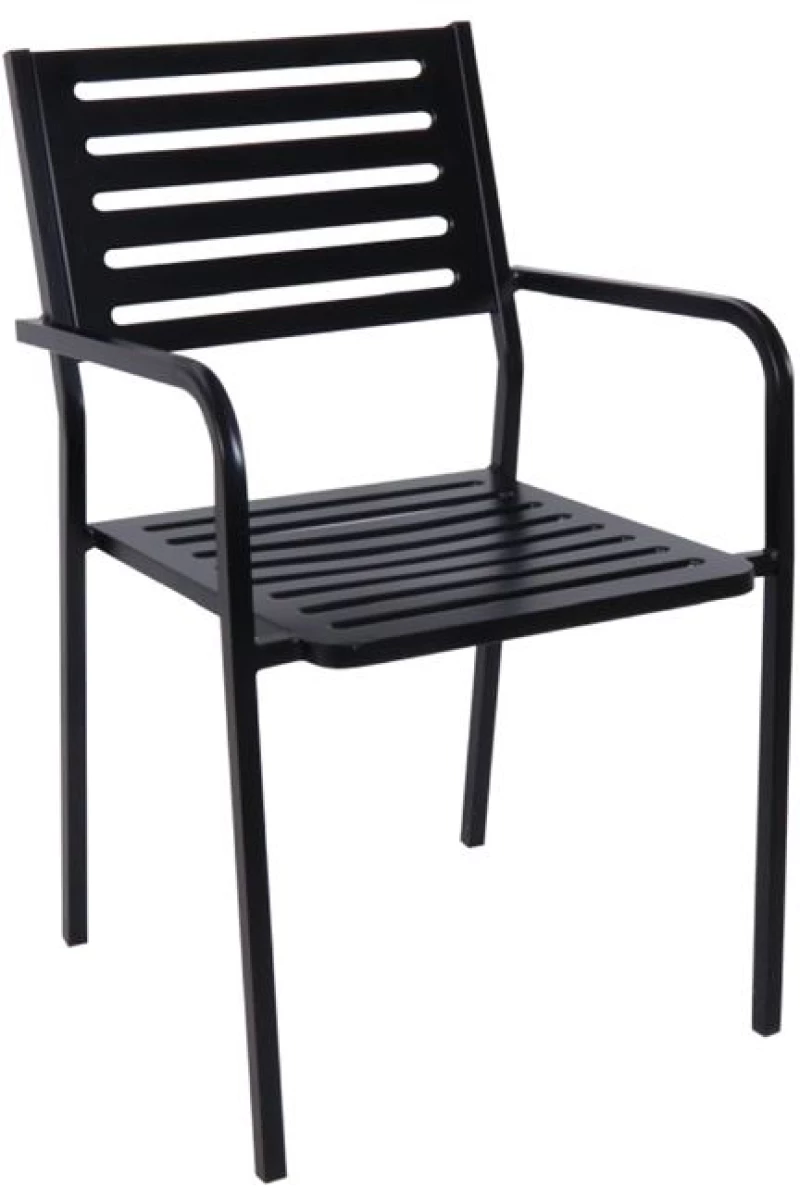 VERA Πολυθρόνα Μέταλλο Βαφή Μαύρο 54x54x84υψ Woodwell 16613 Ε5140
