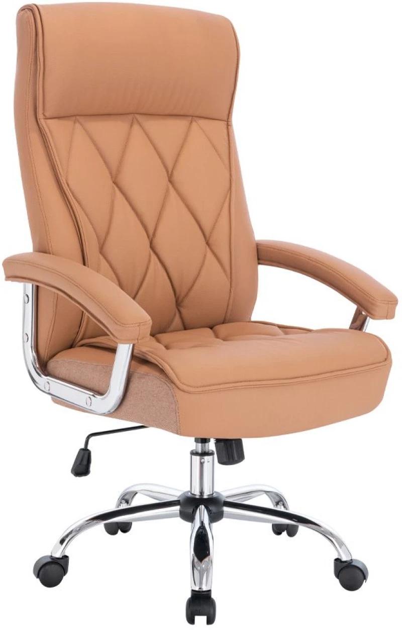 COMFY ΚΑΡΕΚΛΑ ΓΡΑΦΕΙΟΥ CAMEL ΧΡΩΜΙΟ 66,5x67,5xH120cm Liberta 25-0736