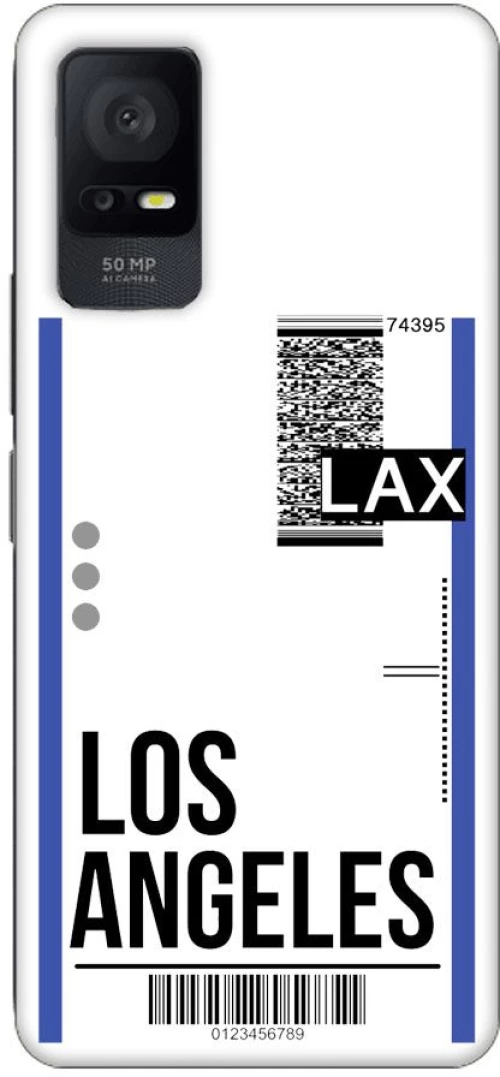 Travel To Los Angeles  Silicone Διαφανη θήκη για TCL 406