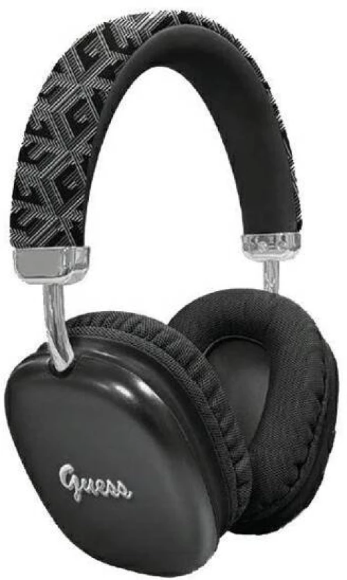 Ασυρματα Ακουστικά Guess Bluetooth on-ear headphones black Gcube Metallic Script Logo