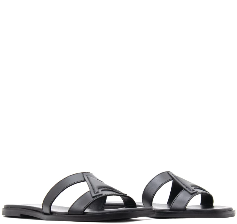 CARRANO E72794 ATANADO LEATHER SANDALS WOMEN CARRANO ΜΑΥΡΟ (777007-TR01-BLACK)