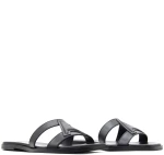 CARRANO E72794 ATANADO LEATHER SANDALS WOMEN CARRANO ΜΑΥΡΟ (777007-TR01-BLACK)