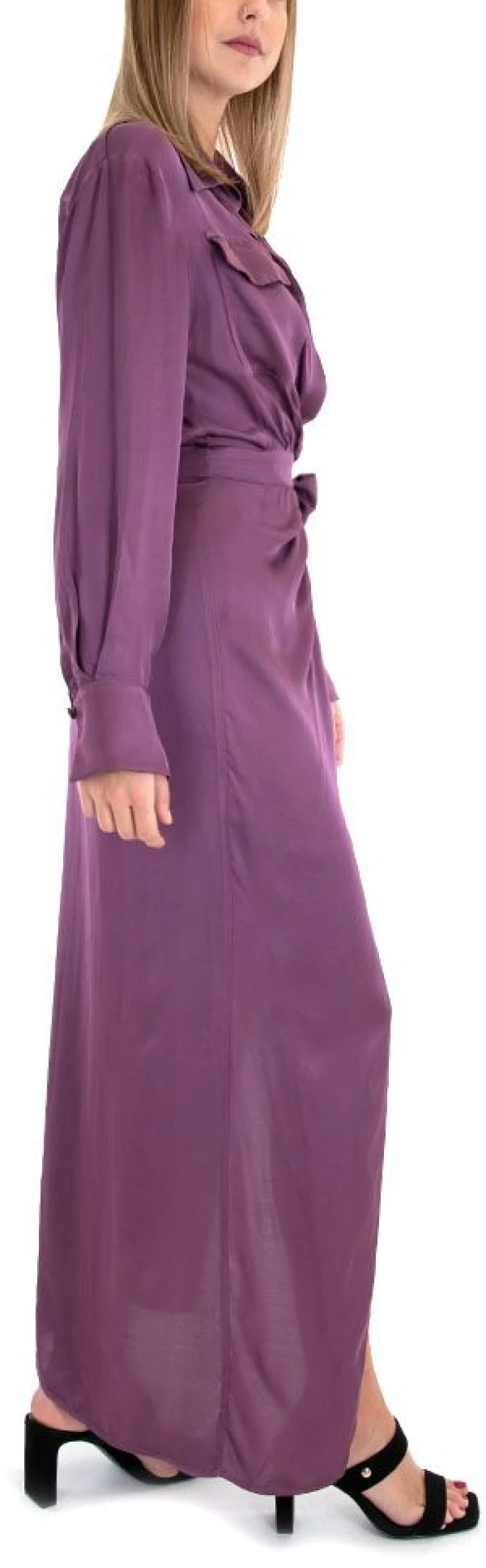 LACE MAXI SHIRTDRESS WOMEN LACE ΜΩΒ (M-8202)