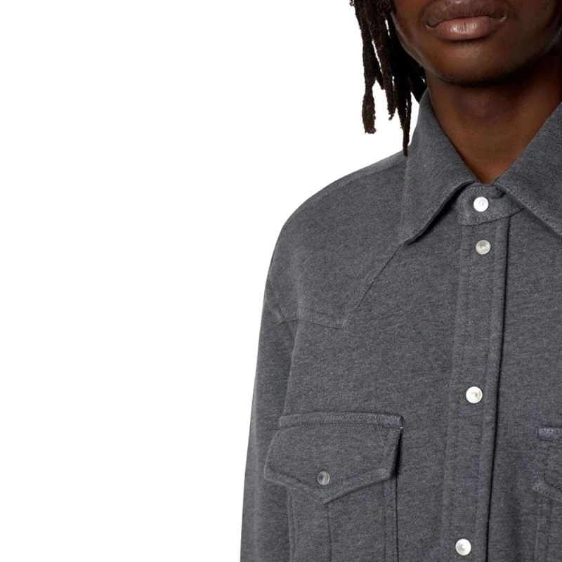 DIESEL S-OCEAN-E1 SACKET MEN DIESEL ΓΚΡΙ (A06265-0DGAG-92E)