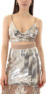 TWENTY-29 SEQUINED BUSTIER WOMEN TWENTY-29 ΧΡΥΣΟ (TNT-29-8670-GOLD)