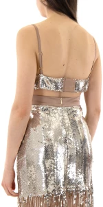 TWENTY-29 SEQUINED BUSTIER WOMEN TWENTY-29 ΧΡΥΣΟ (TNT-29-8670-GOLD)