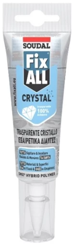 SOUDAL Fix All Crystal Σφραγιστικό Συγκολλητικό Υπερδιάφανο - 125ml
